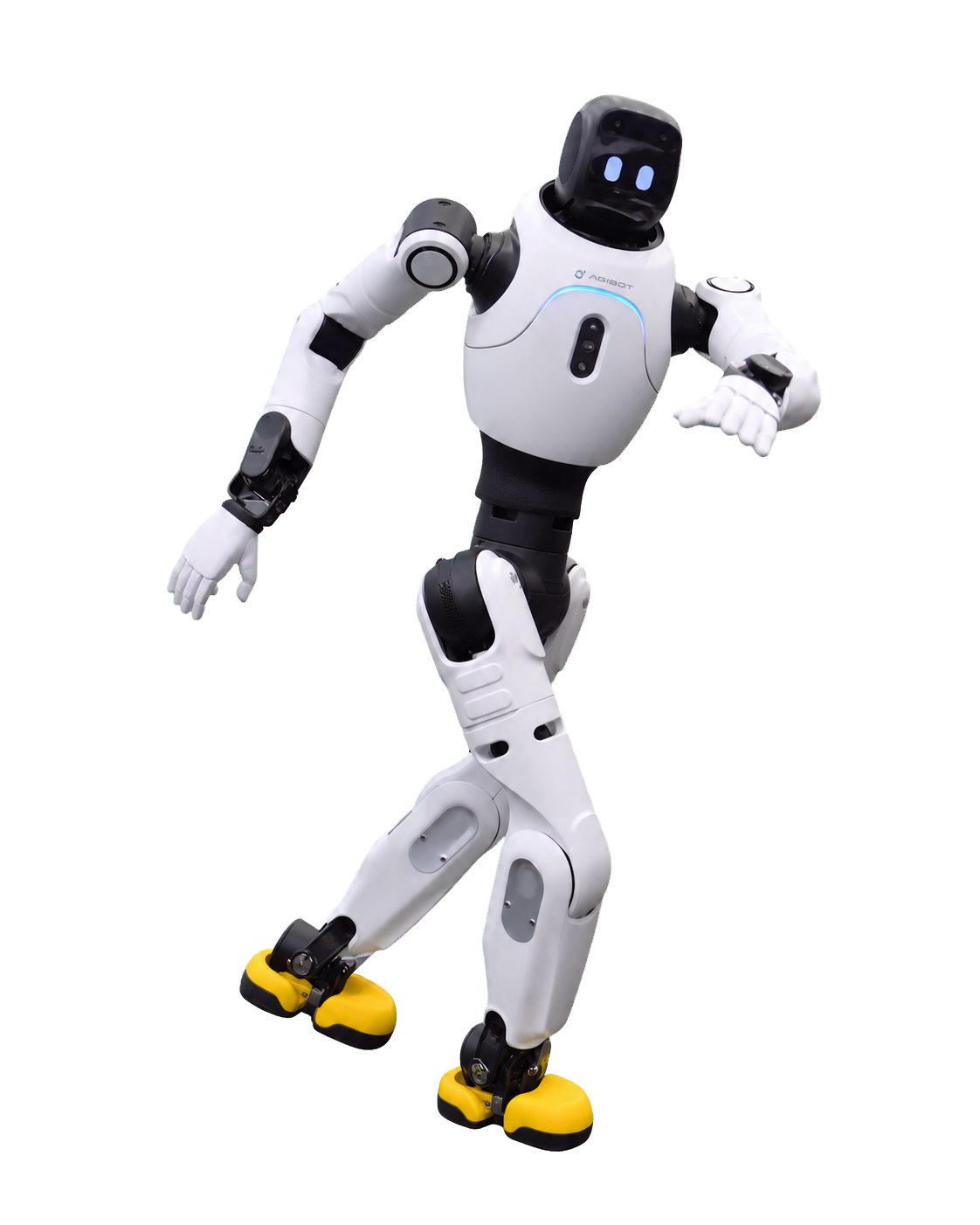 Robot Hype Man humanoid robot in a dynamic dance pose